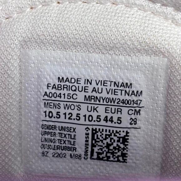 Converse Chuck Taylor Alt Star High Marbled Patch Men’s 10.5 Women’s 12.5 - Picture 5 of 5